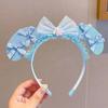 Tiara Kurome Laço de Desenho Animado Grampo de Cabelo Tiara Luminosa Infantil Acessórios de Cabelo Doces e Fofos Barraca de Tiara com Glitter