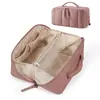 Bolsa de Maquillaje Portátil Gruesa Esponjosa Personalizada, Bolsa de Almacenamiento de Artículos de Tocador Planas Impermeables para Viaje de Gran Capacidad