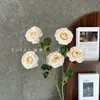 Flores artificiales, rosa de burbuja de 5 cabezas, para arreglos florales de boda, exhibiciones florales decorativas, decoración del hogar, escaparates y exportación al por mayor