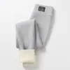 Leggings de Caxemira Personalizados para Roupas Externas Femininas, Cintura Alta para Primavera, Outono e Inverno, Calças Quentes de Algodão com Forro de Lã e Espessadas para Pés Pequenos