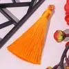 Borla de Argola de Puxar de 8cm Poliéster Bobina Pequena Borla Pendente Acessórios DIY Sachê Sachê Marcador de Página Pingente Disco USB Joias