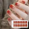 Pegatinas para Manicura en Gel sin Luz Gradiente Igual que las Celebridades de Internet Color Caramelo Pegatinas de Uñas de Verano Película de Esmalte de Uñas Duraderas Impermeables