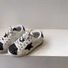 2026 Sapatos Infantis de Lantejoulas Festivas para Ano Novo Estilo Primavera Tênis Infantis Tênis de Estrela para Meninas Sapatos Brancos para Meninos Sola Macia