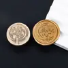 Padrões de logotipo personalizados, cabeças de carimbo de cera personalizadas, nomes em relevo de formato especial, atacado de conjuntos completos de cabeças de carimbo de latão