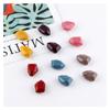Cuentas de resina de color sólido con forma irregular, agujero recto, perforadas, para hacer tú mismo, joyería hecha a mano, pendientes, accesorios, material