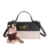 Bolso Retro de Nicho, Versátil para el Trabajo, Bolso Cruzado Elegante, Bolso de Hombro de Moda con Bloques de Color, Bolso Cuadrado Pequeño
