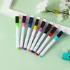 Marcador para pizarra blanca al por mayor con cinta magnética cepillo bolígrafo borrable marcador para pizarra marcador para tablero de luz marcador para tablero de escritura fabricante puede imprimir logo