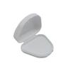 Caja para dentaduras postizas con triángulo biselado, portátil, invisible, para guardar aparatos dentales, productos de plástico de color.