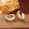 Brincos de Zircônia Rosa Mais Vendidos Moda de Alto Padrão Temperamento Romântico Joia de Orelha para Mulheres Fresco Doce Elegante Estilo Socialite Brincos de Pino