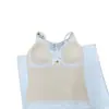 2611 # Camisola de Encaje Estilo Deseo Puro para Mujer con Copas, Cuello en V, Corte Ajustado, Favorecedor, Adecuada para Usar en Capas o Sola
