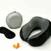 Entrega Direta da Fábrica Almofada de Apoio para Pescoço de Espuma de Memória de Rebound Lento em Formato U, Almofada Portátil para Viagem e Cochilo Camelback, Personalização de Almofada em Formato U