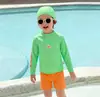 Ropa de baño Cool para Niños Traje de baño de Manga Larga con Protección Solar de Secado Rápido para Niños Traje de Baño Dividido y Bañador para Niños Juego Resistente al Cloro