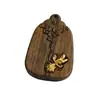 Bodhisattva Kinnamoroll Madera de Agarwood Madera Preciosa Colgante Relieve Unilateral Artesanía Tallado Fino Adorno Cadena para Suéter