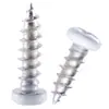 Tornillos Autorroscantes de Acero Inoxidable 304 con Cabeza Redonda Cruzada Pintados de Blanco Pa M2M3M4M5M6M8 Tornillos a Prueba de Óxido y Corrosión