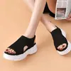 Sandalias de Plataforma Transfronterizas Europeas y Americanas, Sandalias Deportivas Casuales con Calados Estilo Coreano para Mujer, Tallas Grandes al por Mayor para Estudiantes