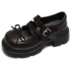 Zapatos JK de Cuero Pequeños de Tacón Grueso con Tira Cruzada Estilo Retro Británico para Mujer 2026 Nuevo Otoño Tacón Alto Lazo Mary Jane Zapatos de Salón