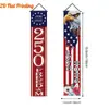 Pareados Americanos Transfronterizos del 250 Aniversario, Decoraciones Festivas Transfronterizas, Cortinas de Puerta para Fiestas, Banderines Colgantes, Decoraciones Colgantes para Porche