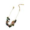 Pulsera sencilla de turmalina con veta arcoíris, cadena para clavícula, diseño de nicho para mujer, color simple, turmalina, fabricantes, venta al por mayor