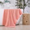 Set de toallas de baño de celosía catiónica auspiciosa al por mayor para comercio exterior, vellón coral de color liso, simple para el hogar, toalla para pareja