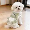 Roupas para Pets Transfronteiriças Outono e Inverno Novidades, Roupa de Veludo de Duas Pernas Novo Estilo para Bichon, Teddy, West Highland Gatos e Cachorros