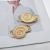 Tendência da Moda Transfronteiriça Europeia e Americana Série Oceano Concha do Mar Fivela Decorativa de Metal Toque de Alto Padrão Fivela Conectora de Maiô Biquíni