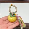 Cera de Abeja de Segunda Generación Varios Estilos Oso Bolsa de Queso Colgante Llavero DIY Exquisito Adorno de Joyería