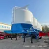 Exportador Fabricante Semi-Reboque para Transporte de Cinzas Volantes, Caminhão-Tanque de Pó com 5 Compartimentos, Caminhão-Tanque Vertical de Material em Pó com Múltiplos Compartimentos