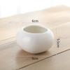 Vaso de Flor de Porcelana Branca Carnosa Simples Criativo Branco Vaso de Planta Envasada de Interior de Grande Diâmetro Vaso de Flor Carnosa