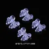 Cristal Roxo Piezoelétrico Contas Espaçadoras Roxo Lavanda Acessórios para Joias DIY Ursinho Pequeno Contas Soltas Acessórios para Pulseira Atacado Cristal Branco