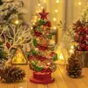Navidad Estilo Nuevo LED Arte de Hierro Campanas Luces Decorativas para Árbol de Navidad Atmósfera Navideña Luz Nocturna Pequeña Resplandeciente con Forma de Luz para Mesa