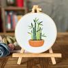 Pintura Colgante de Plantas Nórdicas Bordado Lu Hecho a Mano DIY Bolsa de Materiales de Bordado para Principiantes Kit de Flores y Plantas Pequeñas Frescas