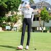 Novas calças de golfe femininas outono/inverno slim-fit emagrecimento calças de bola femininas esportes ao ar livre calças de perna reta calças femininas brancas