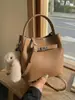 Bolso Cubo Simple de Alta Calidad Transfronterizo, Bolso de Hombro de Color Sólido, Venta al por Mayor desde Fabricante, Bolso de Mano de Gran Capacidad para Viajes Diarios, Bolso Cruzado