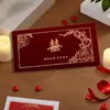 Bolsa de Regalo Roja de Franela Modificada con Apertura para Boda Diez Mil Yuan Creativa Feliz Regalo para Recién Casados Bolsillo Rojo de Diez Mil Yuan Tamaño Grande Lai See