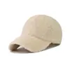 Punto 2023 Transfronterizo Nuevo Lana de Cordero Color Sólido Gorra de Béisbol Gorra con Visera Sombrero de Sol para Exteriores Venta al por Mayor