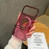 Aplicável à Capa de Celular Apple iPhone 18 Pro Max Vinho Transparente PC Capa Dura Rotação Magnética de 360 Graus
