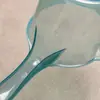Pá de Água Translúcida Colorida, Pá de Banho para Bebê com Gancho, Concha de Água Oval Espessa para Regar Legumes, Pá de Água de Plástico