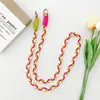 Cadena Creativa Tejida a Mano para Teléfono, Estilo Largo, Se Puede Llevar Cruzada, Cordón Simple y Duradero, Accesorio de Llavero de Moda