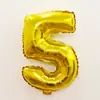Decoração de casamento balão de alumínio digital de 32 polegadas cor ouro rosa suprimentos para festa de aniversário balão de folha de alumínio digital dourado prateado