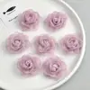 Flor de Gasa de Hibisco Rizado Simulada de 6 cm Cabeza de Flor Accesorios Hechos a Mano DIY Accesorios para el Cabello Pasadores Zapatos y Sombreros Accesorios para Ropa
