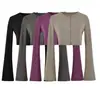 Cárdigan retro de manga larga combinado con una camisola de cuello en V, conjunto de atuendo de principios de otoño para mujer, falda ajustada, conjunto de tres piezas