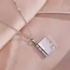 Collar de acero inoxidable para niñas, collar de carta de amor, colgante de libro que se abre, nuevo collar personalizado y elegante para la clavícula