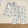 Nausicaä do Vale do Vento 2026 Início da Primavera Novo Conjunto Confortável e Fofo de Roupa de Casa para Crianças Pijama com Blocos de Cor Desenho Novidades de Primavera