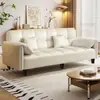 Sofá-cama, uma combinação de sofá e cama, dobrável, design moderno e minimalista, padrão xadrez, pode ser usado como um sofá ou uma cama, sofá-cama multifuncional