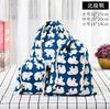 Bolsa con cordón de algodón y lino estampada con liquidación de fábrica, bolsa para guardar ropa interior, artículos diversos, bolsa de regalo para viajes