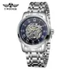 Nuevo reloj mecánico casual de moda para hombre estilo europeo y americano, hueco, no completamente automático
