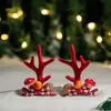 Diademas y Pasadores Decorativos Navideños Transfronterizos Temática de Muñeco de Nieve Navideño con Astas Diademas con Astas Disfraces Festivos Infantiles Diademas con Astas