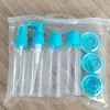 Traje de botellas pequeñas cosméticos de viaje crema limpiador facial gel de ducha subempaque de viaje traje negro botella vacía