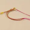 Pulsera de Media Cuenta y Media Cuerda Tejida a Mano, Nueva Tendencia Nacional Cuerda de Mano Semi-Terminada, Pulsera Original Pulsera de Cuentas DIY