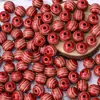 Contas de Madeira Gravadas Multicores, Contas Soltas, Contas Redondas de Madeira Natural Estampadas Vintage, Acessórios de Miçangas para Fazer Pulseira Colar DIY